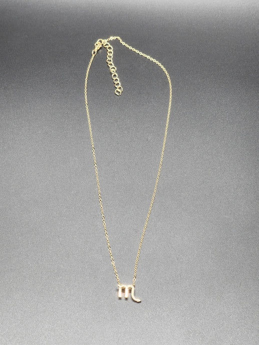 Gold Scorpio Necklace