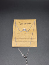 Load image into Gallery viewer, Silver Scorpio Necklace