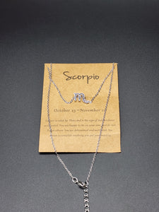 Silver Scorpio Necklace