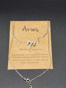 Silver Aries Necklace