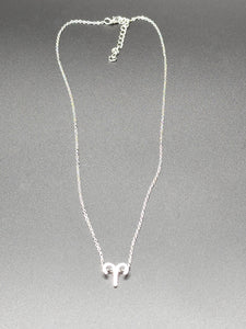 Silver Aries Necklace