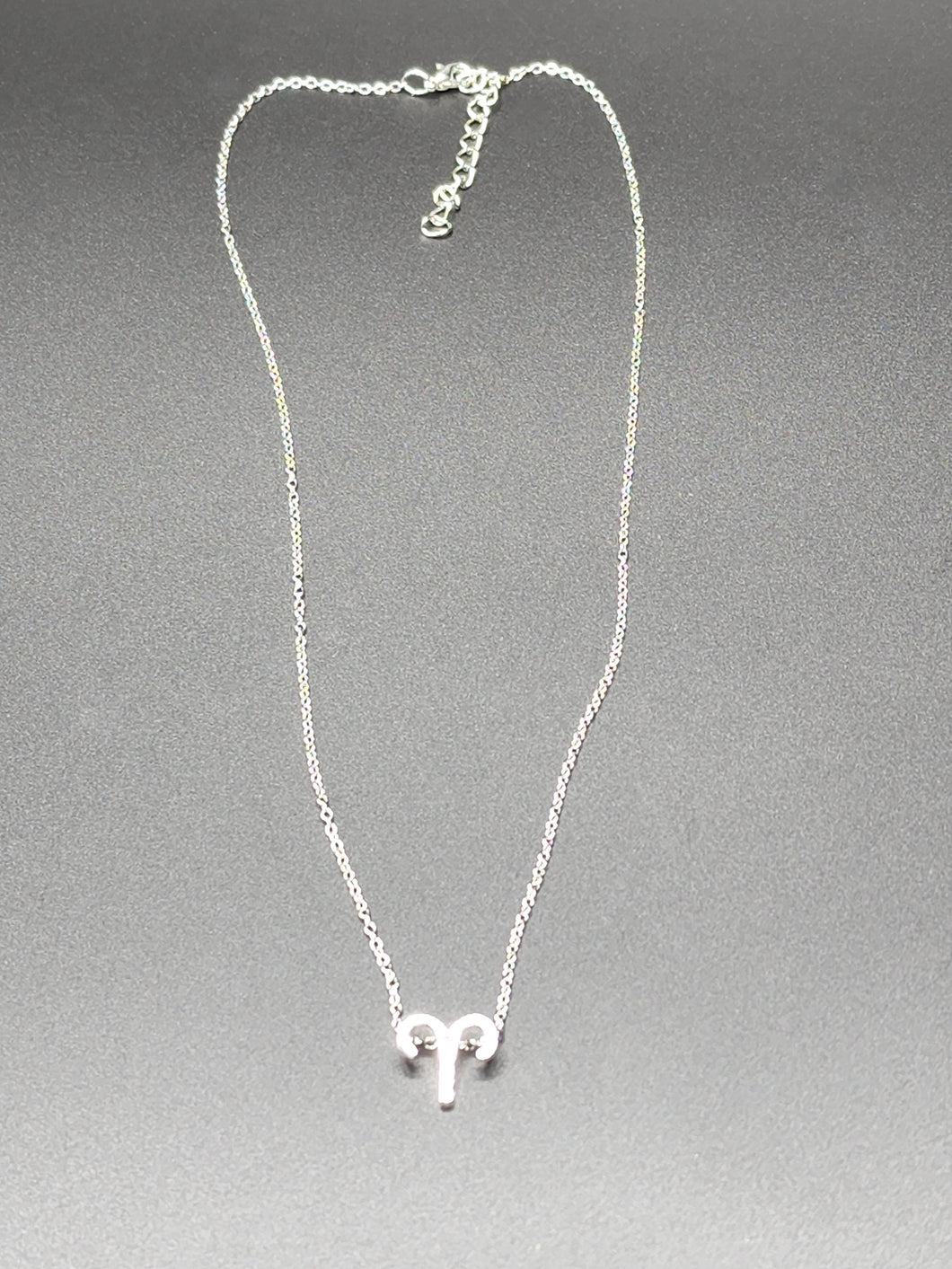 Silver Aries Necklace