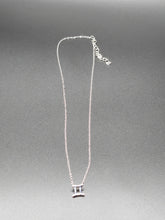 Load image into Gallery viewer, Silver Gemini Necklace