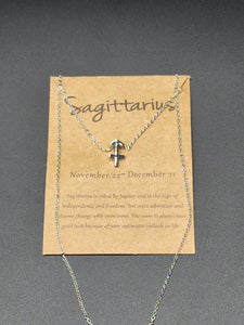 Silver Sagittarius Necklace