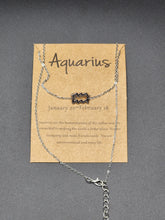 Load image into Gallery viewer, Silver Aquarius Necklace