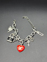 Load image into Gallery viewer, Silver Fetch Charm Bracelet