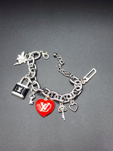 Load image into Gallery viewer, Silver Fetch Charm Bracelet