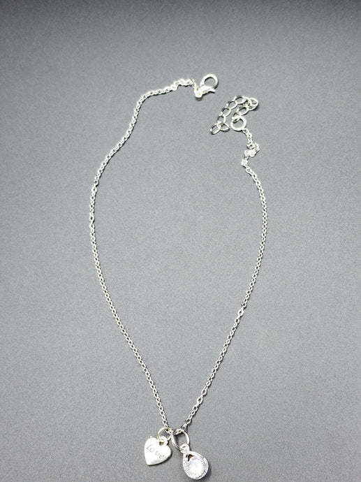 Silver Charm Choker