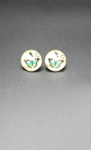 Load image into Gallery viewer, Large Glass Butterfly Earrings