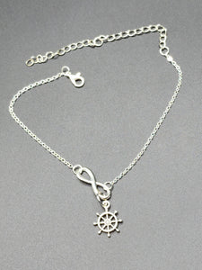 Silver Catchy Charm Anklet