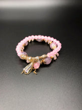 Load image into Gallery viewer, Pink Jeweled Beaded Bracelets