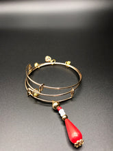 Load image into Gallery viewer, Gold Jeweled Double Bracelet