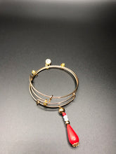 Load image into Gallery viewer, Gold Jeweled Double Bracelet