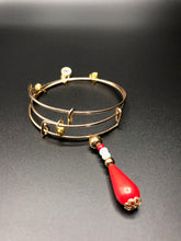 Load image into Gallery viewer, Gold Jeweled Double Bracelet