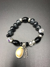Load image into Gallery viewer, Black Crystal Beaded Bracelet