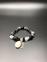 Load image into Gallery viewer, Black Crystal Beaded Bracelet