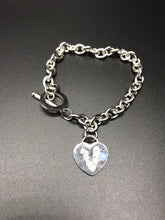 Load image into Gallery viewer, Silver Link Charm Bracelet