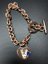 Load image into Gallery viewer, Rose Gold Link Charm Bracelet