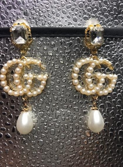 Crystal & Pearl Earrings