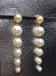 Long Pearl Earrings