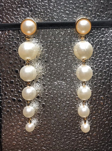 Long Pearl Earrings