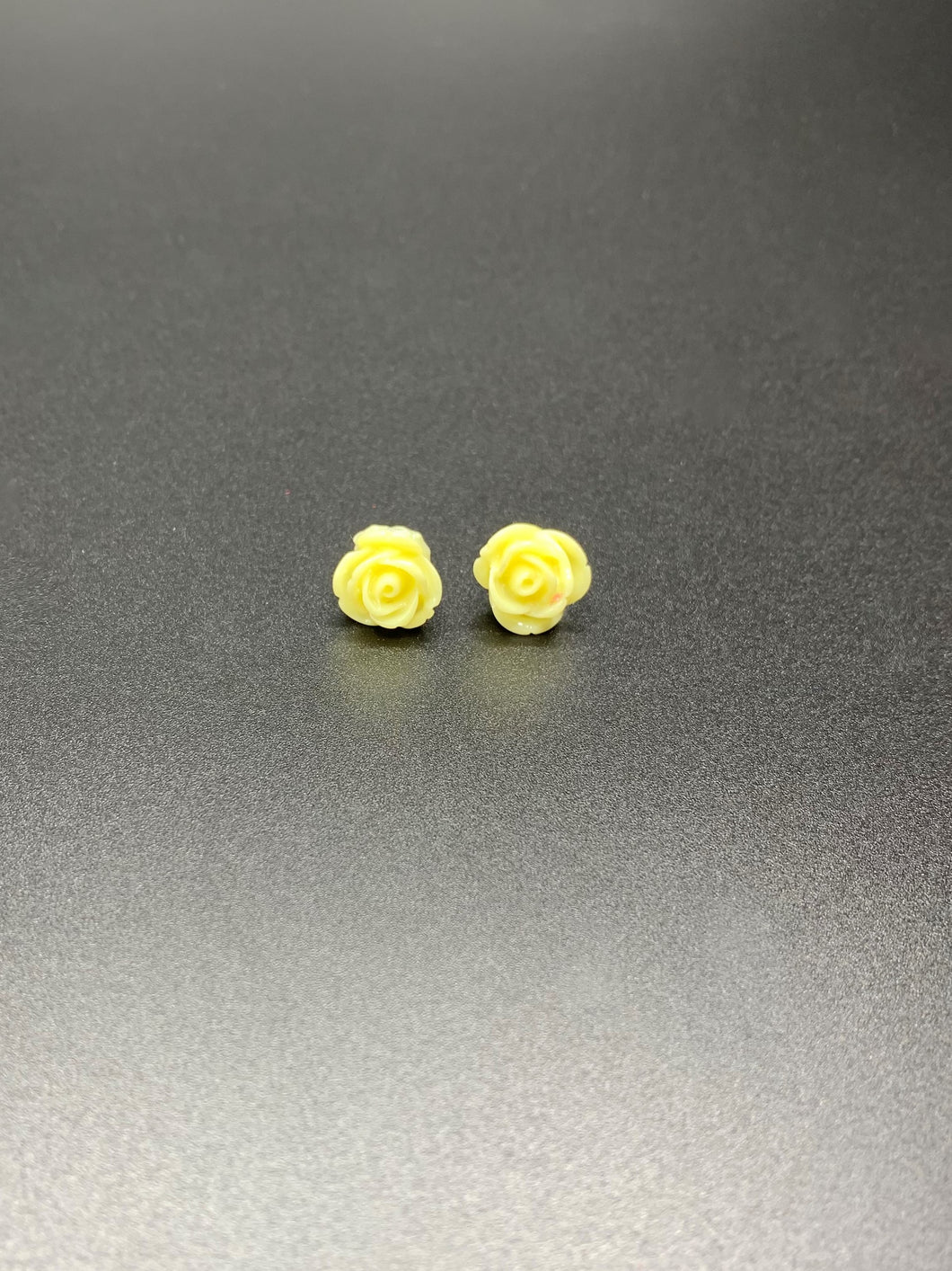 Yellow Rose Earrings