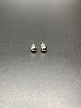 Load image into Gallery viewer, Mini Silver Ball Earrings