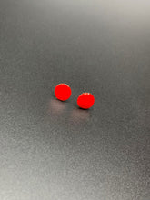 Load image into Gallery viewer, Red Stud Earrings