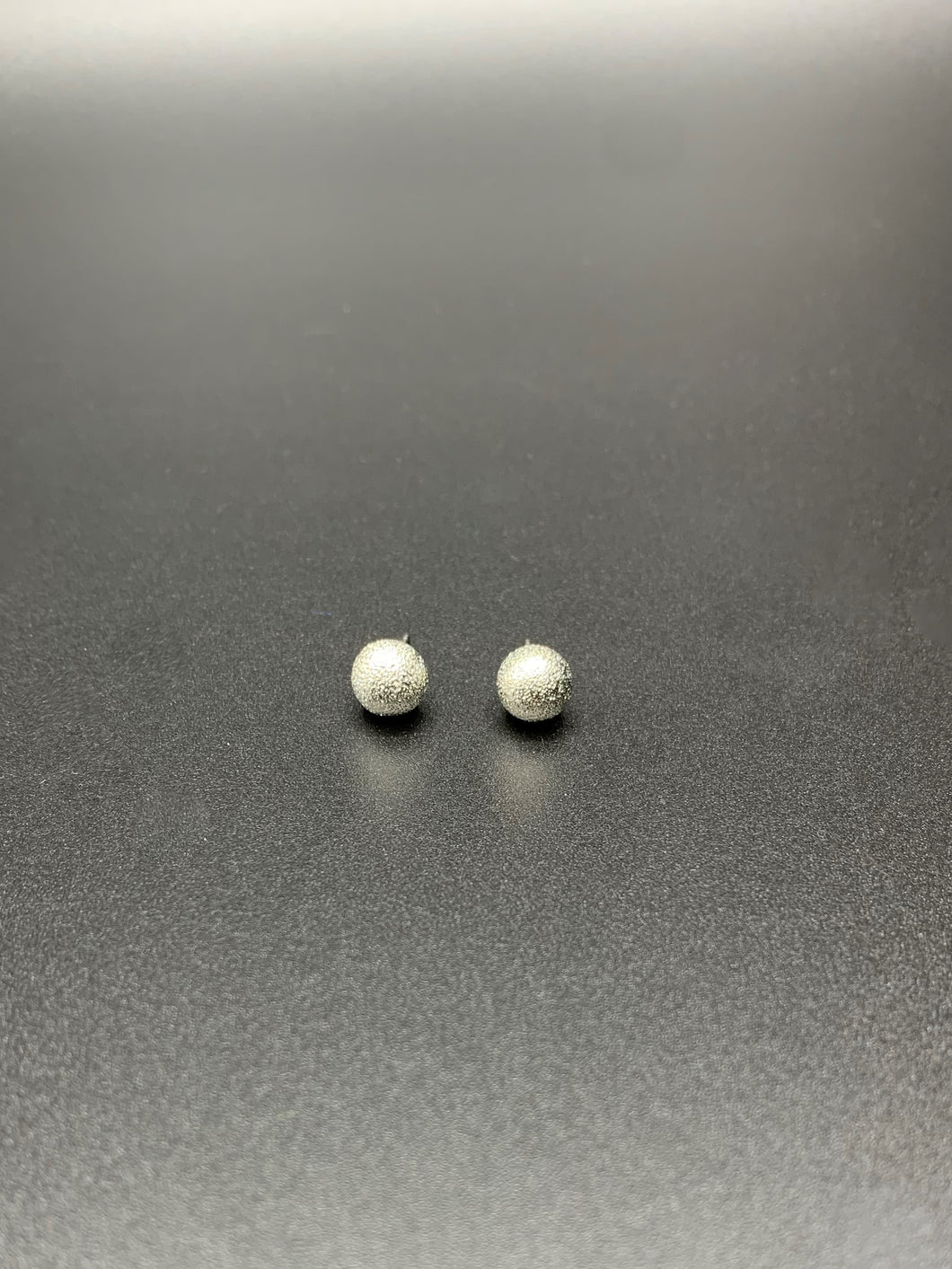 Silver Ball Stud Earrings
