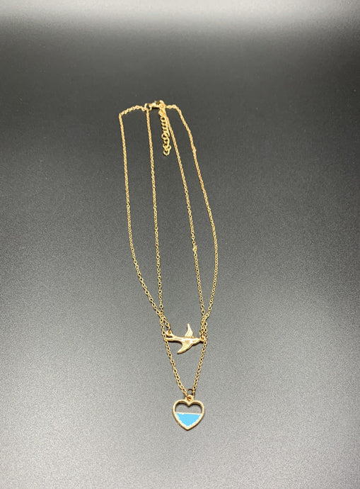 2 In 1 Charm Gold Necklace