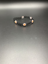 Load image into Gallery viewer, Pink &amp; Black Flower Choker