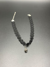 Load image into Gallery viewer, Black &amp; Silver Charm Choker
