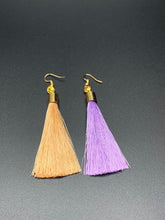 Load image into Gallery viewer, Orange &amp; Purple Siamese Tassels