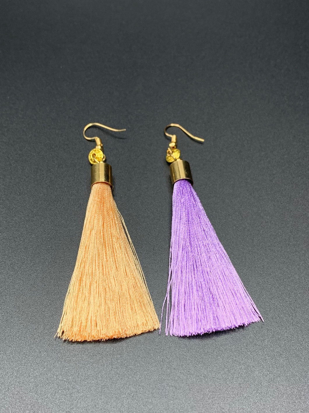 Orange & Purple Siamese Tassels