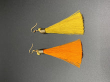 Load image into Gallery viewer, Burnt Orange &amp; Gold Siamese Tassels