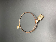 Load image into Gallery viewer, Rose Gold Diamond Charm Bracelet