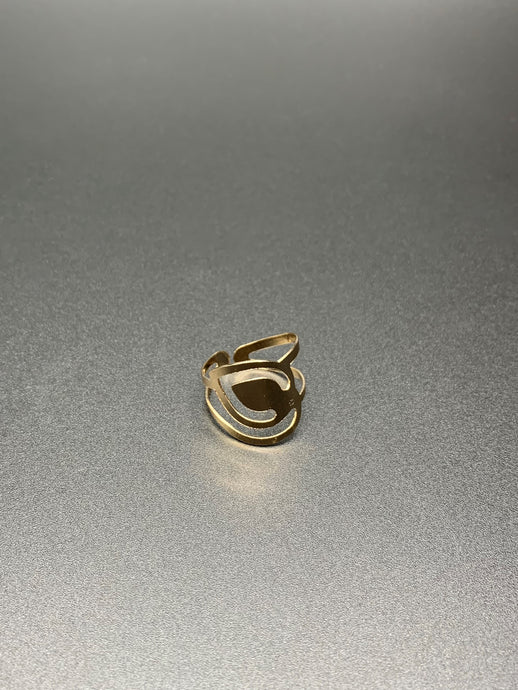 Gold Adjustable Design Ring