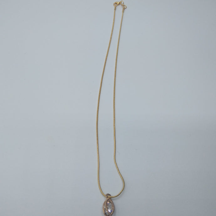 Diamond Pendant Necklace-Long